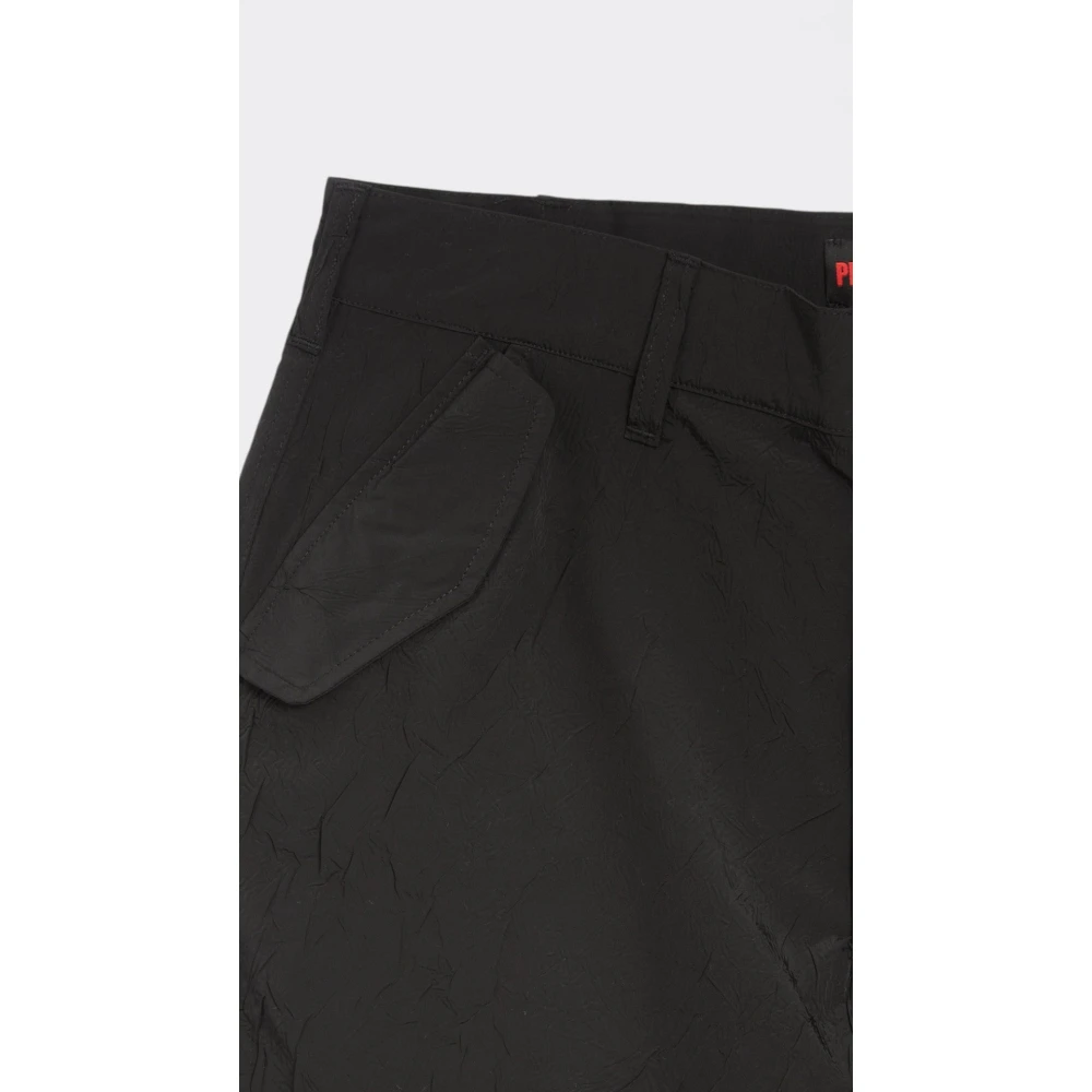 Pleasures Flight Pants met Custom Nylon Fabric Black Heren