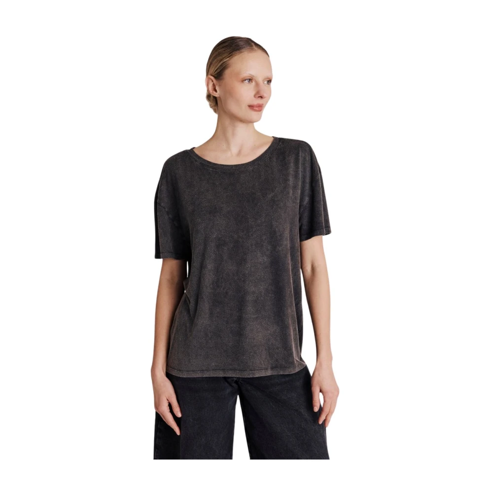 Berenice T-shirt met vleugels op de rug Gray Dames