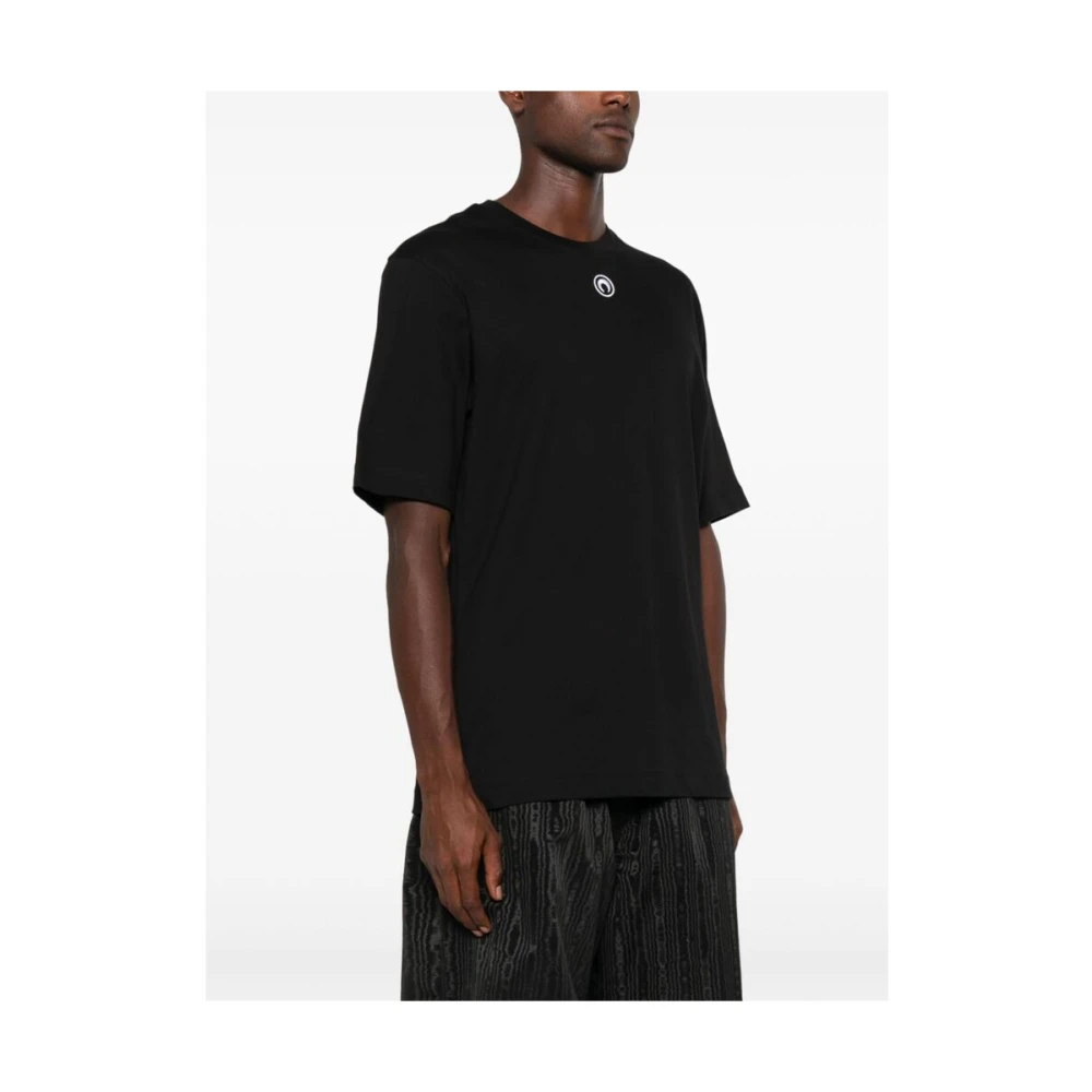 Marine Serre Maansikkelborduurwerk T-shirt Black Heren