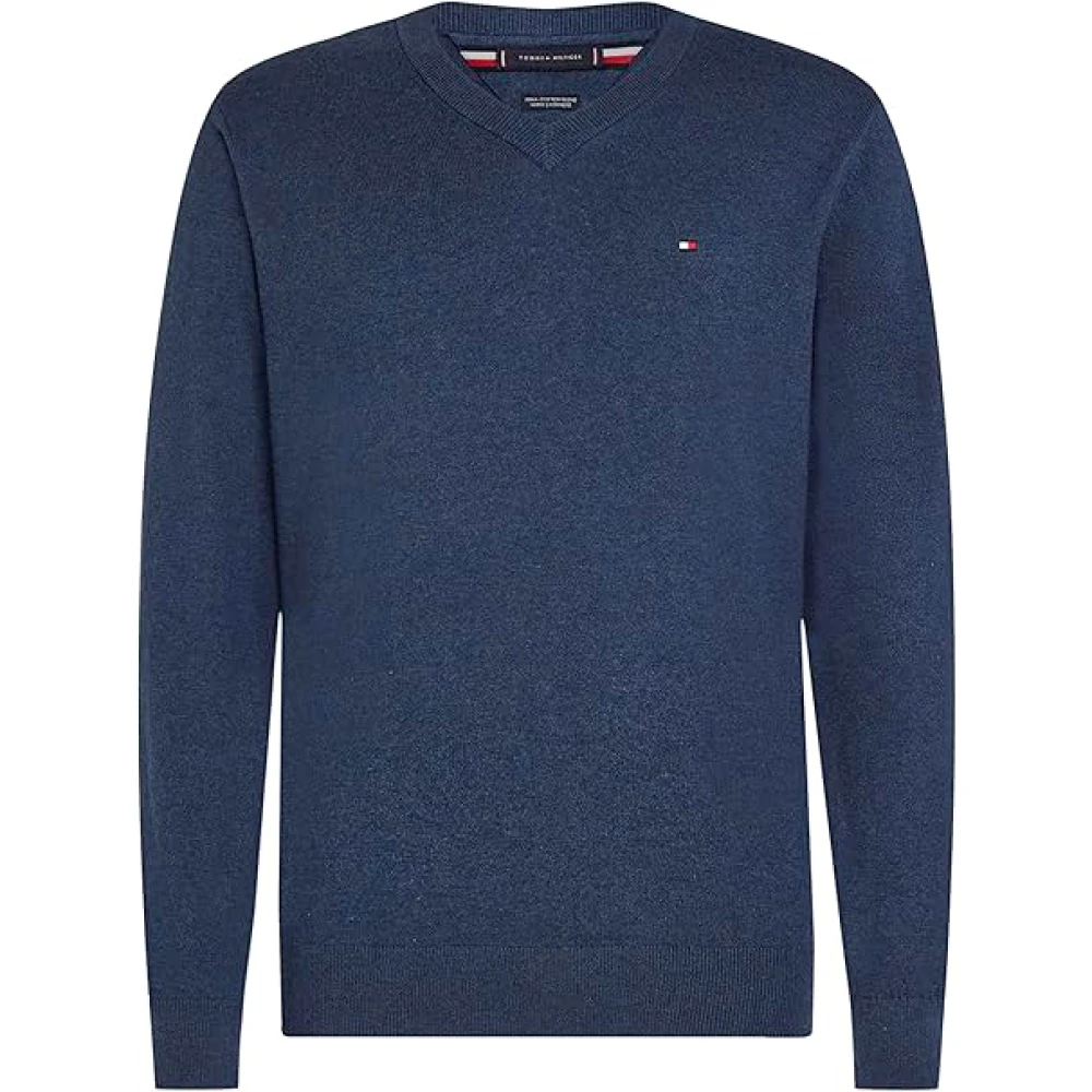 Tommy Hilfiger Gebreide pullover met logostitching model 'PIMA'