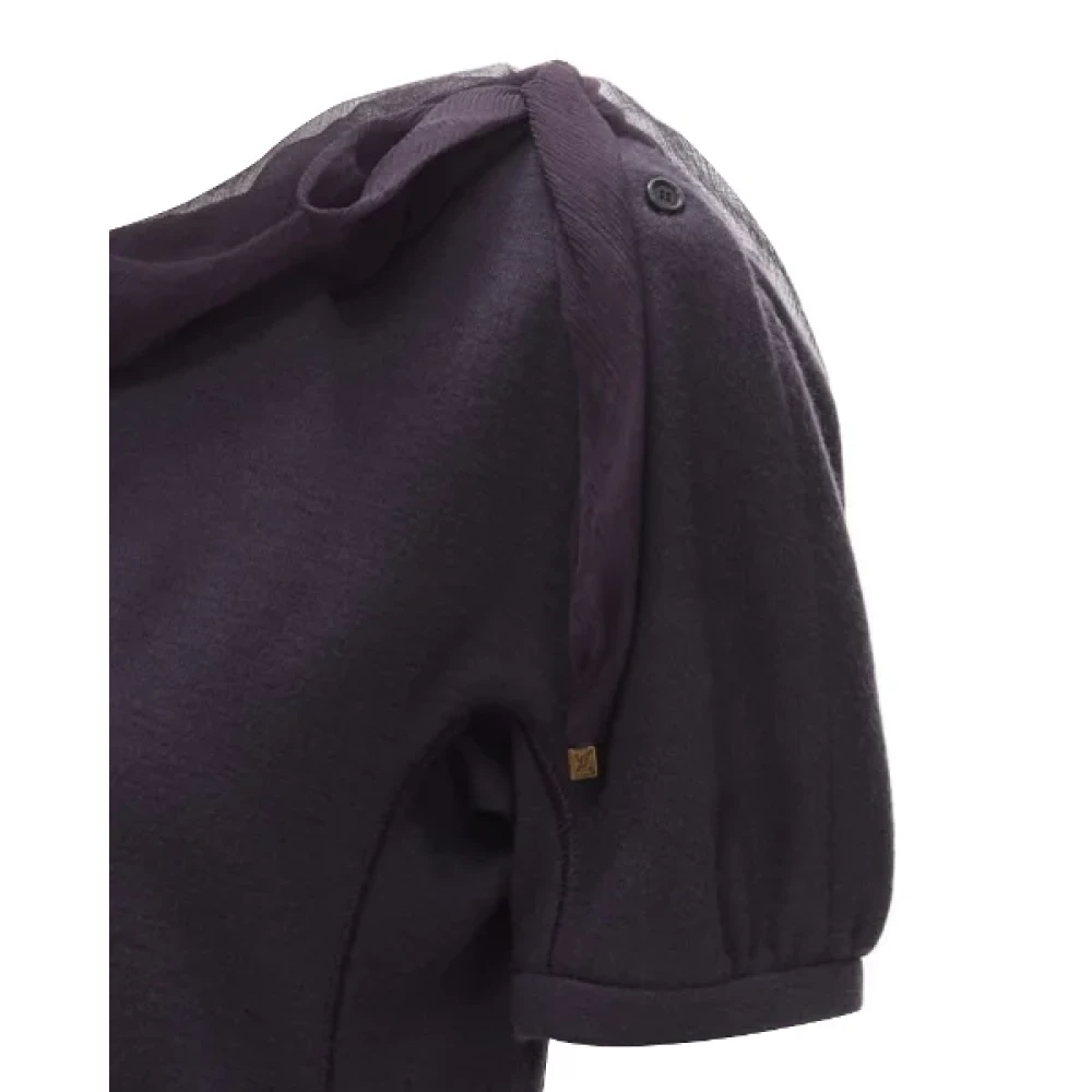 Louis Vuitton Vintage Pre-owned Fabric tops Purple Dames