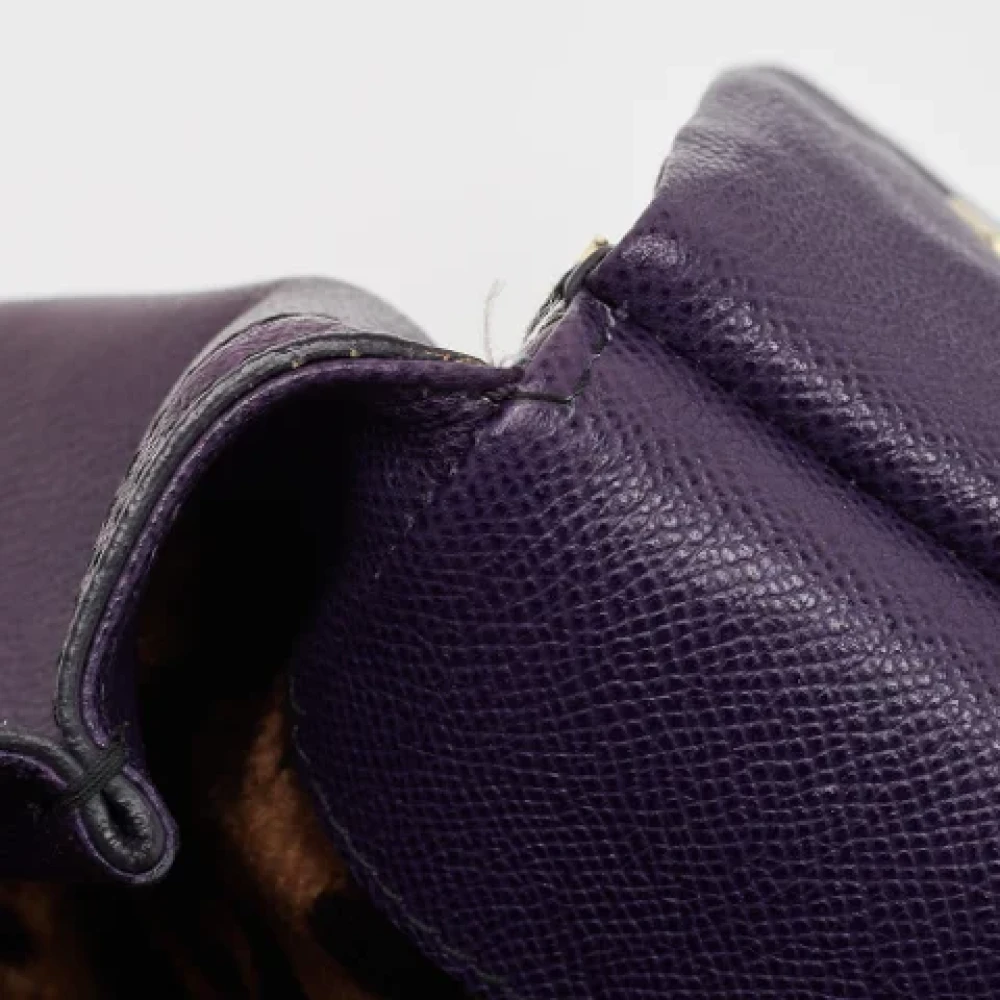 Dolce & Gabbana Pre-owned Leather handbags Purple Dames