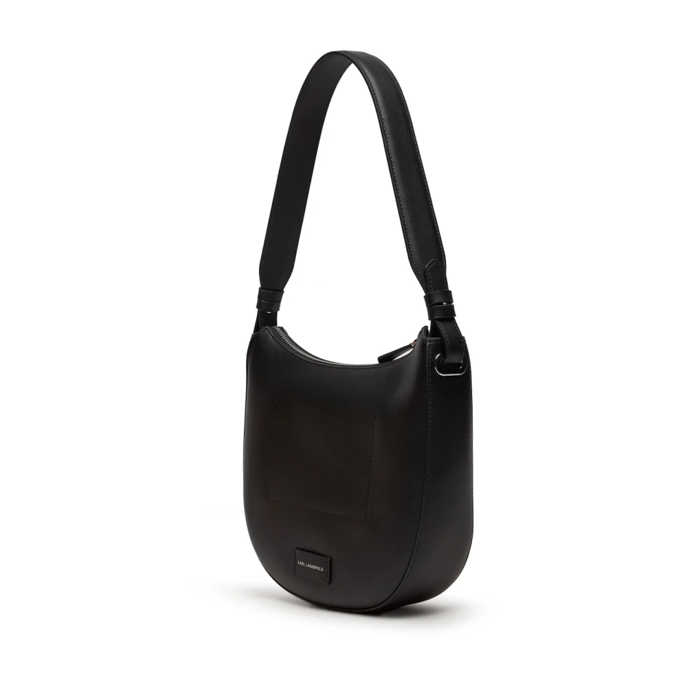 Karl Lagerfeld Geperforeerde Ronde Cameratas Black Dames