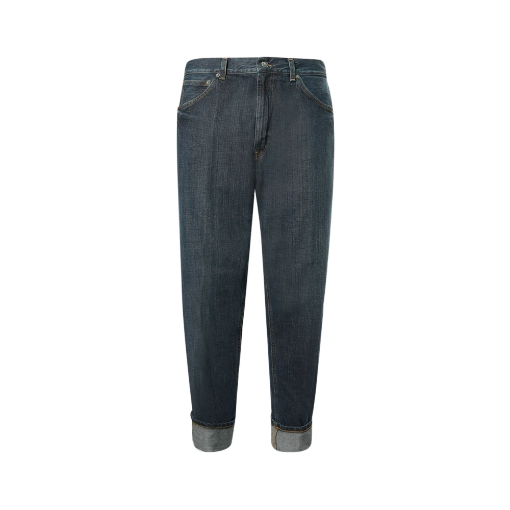Dondup Men's Blue Loose Fit Jeans, W34, Trousers