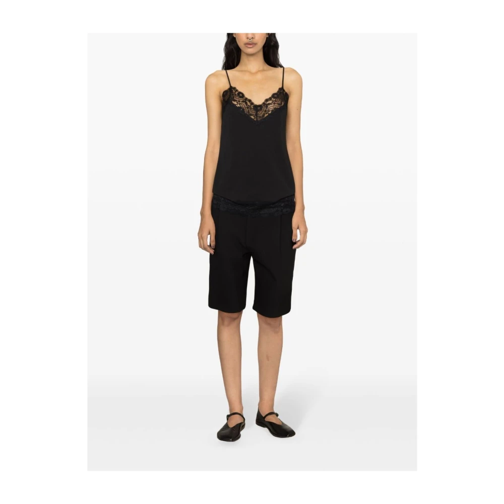 allude Sleeveless Tops Black Dames