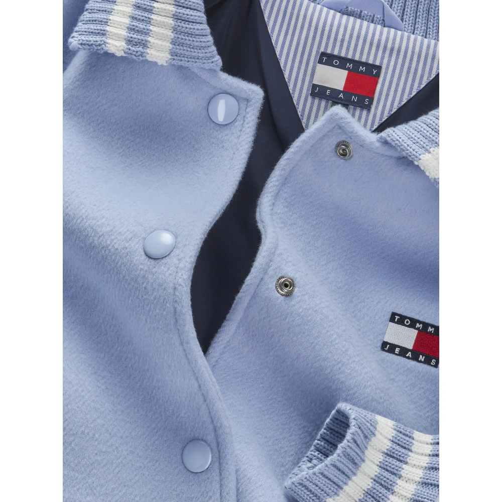 Tommy Jeans Heldere Blauwe Bomberjack Blue Dames