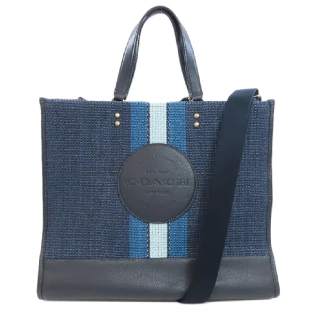 Coach Pre-owned Fabric handbags Blue Dames