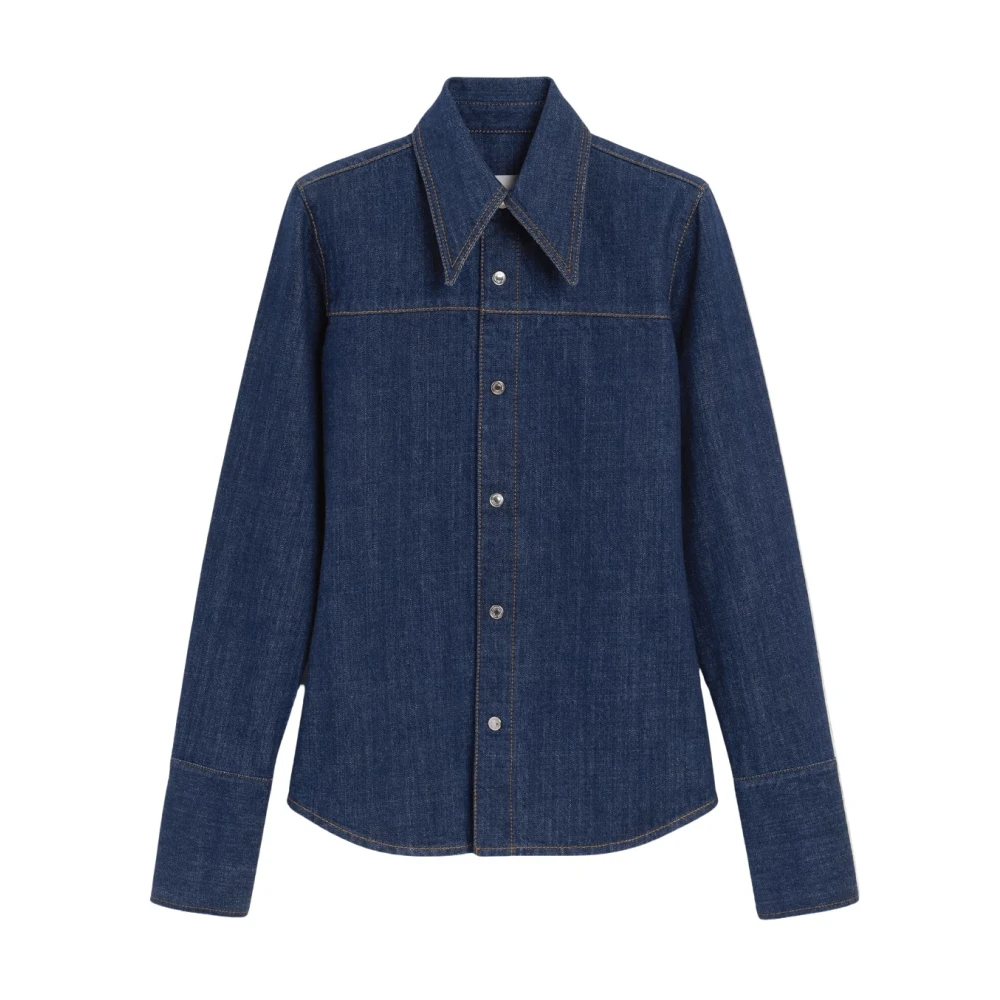 Ami Paris Donna Blu Camicette S, New,