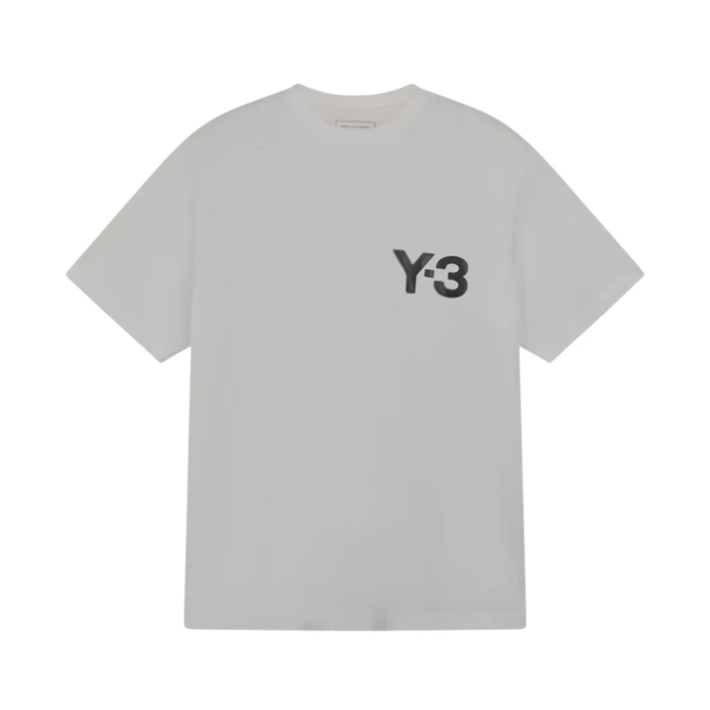 Y-3 Katoenen Logo Tee White Heren
