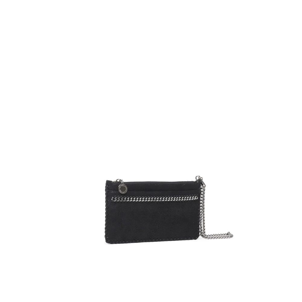 Stella Mccartney Zwarte Diamant Effect Kettingtas Black Dames