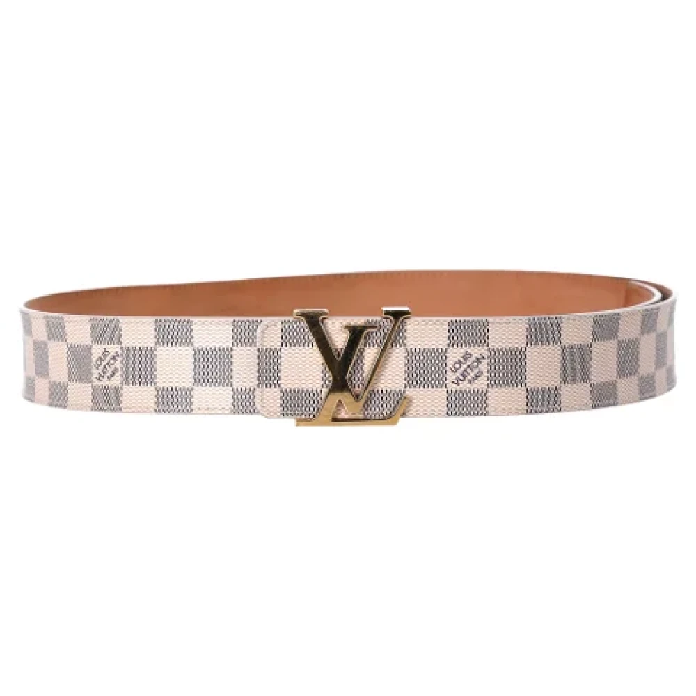 Louis Vuitton Vintage Pre-owned Leather belts Beige Dames
