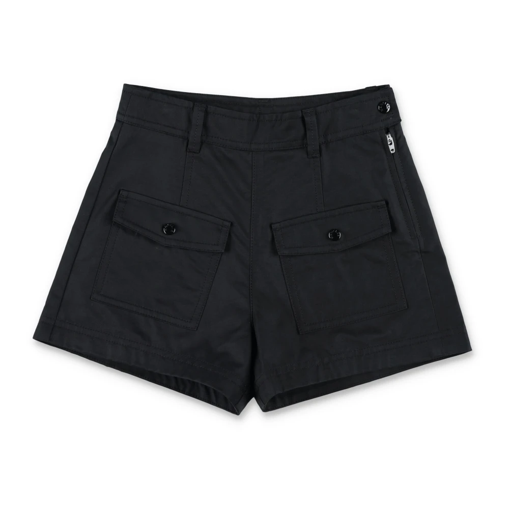 Moncler Högmidjade Svarta Shorts Black, Flicka