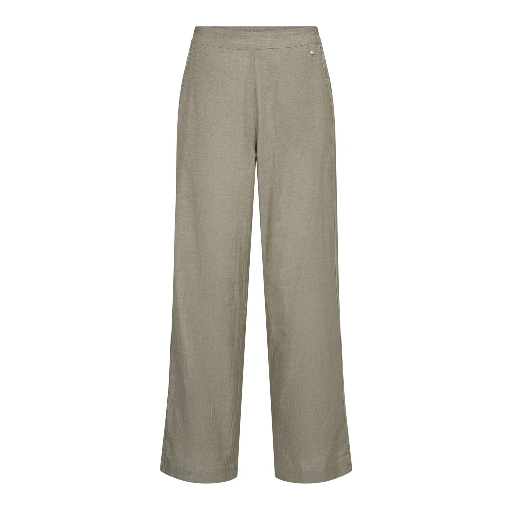 Mos Mosh Women's Green Wide Trousers - Wide Trousers - Xs - Trousers