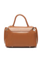 bruin-leren-mini-schoudertas
