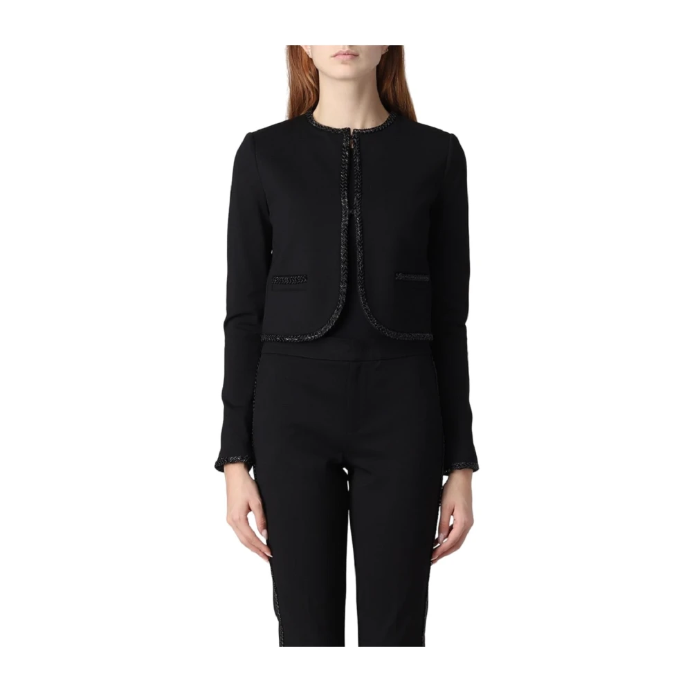 Twinset Elegante Jas Black Dames