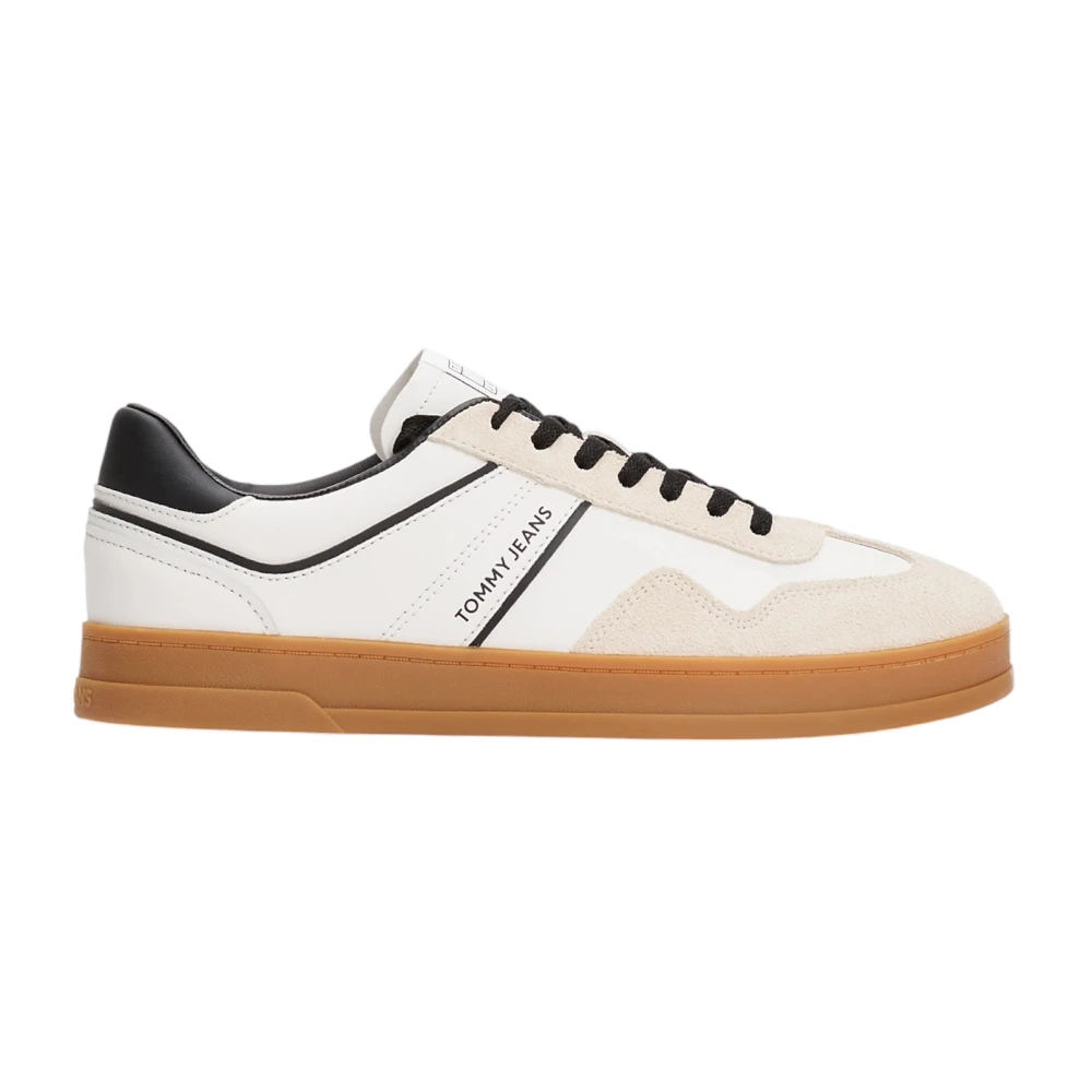 Tommy Jeans Men's White Sneakers, 9 Uk, Sneaker Pelle