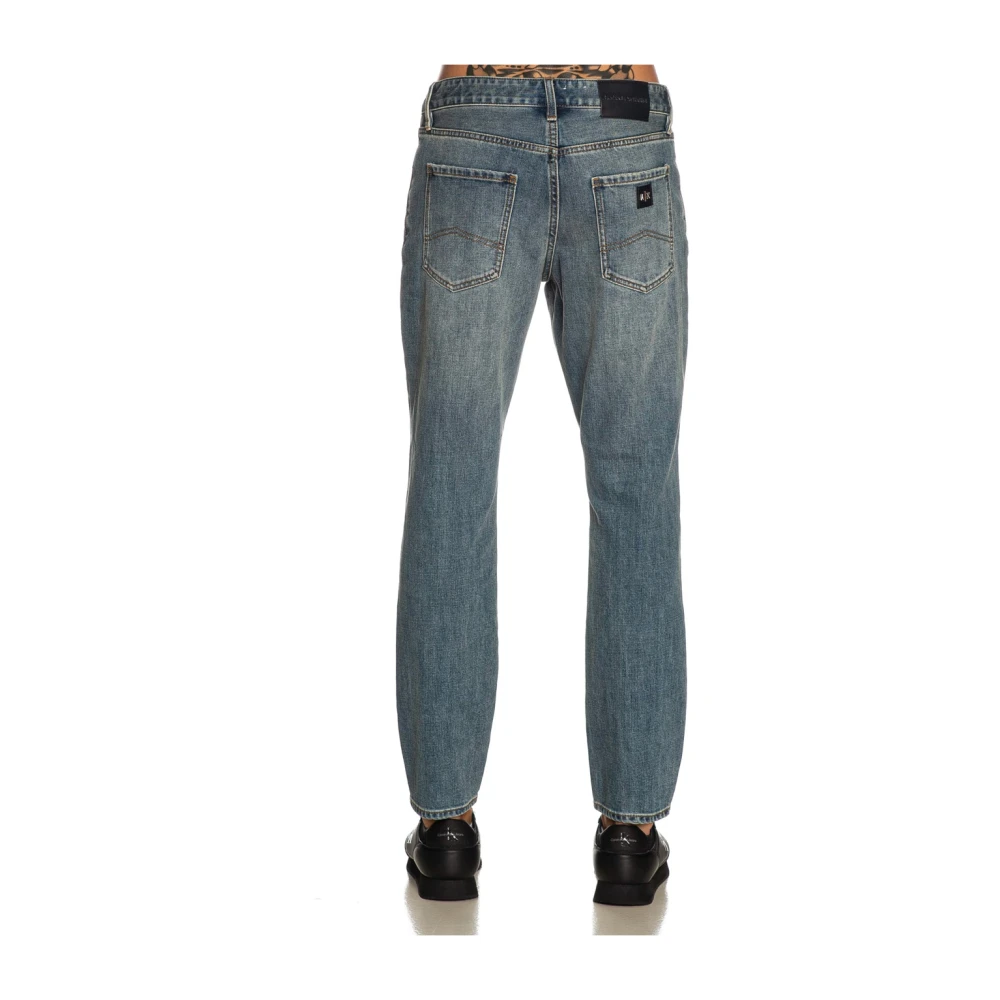 Armani Exchange Regular Skinny Fit Denim Jeans Blue Heren