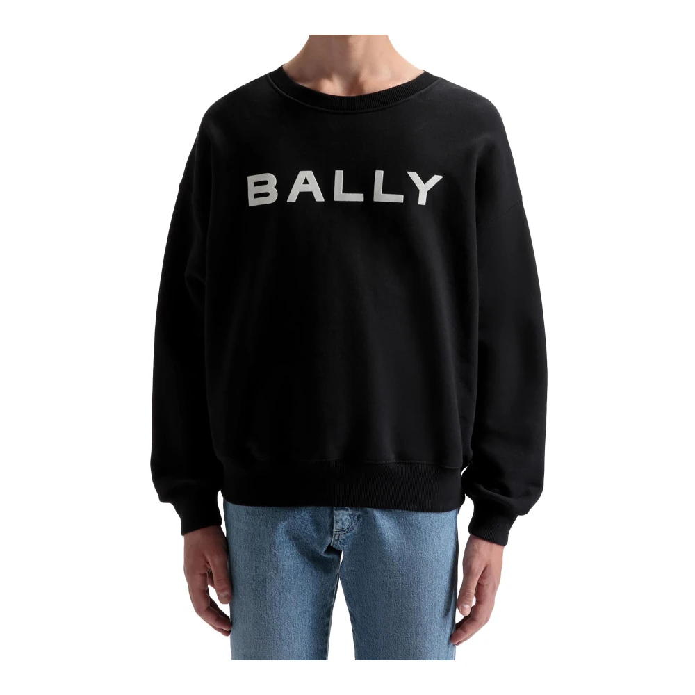 Bally Logo Sweatshirt Black Heren