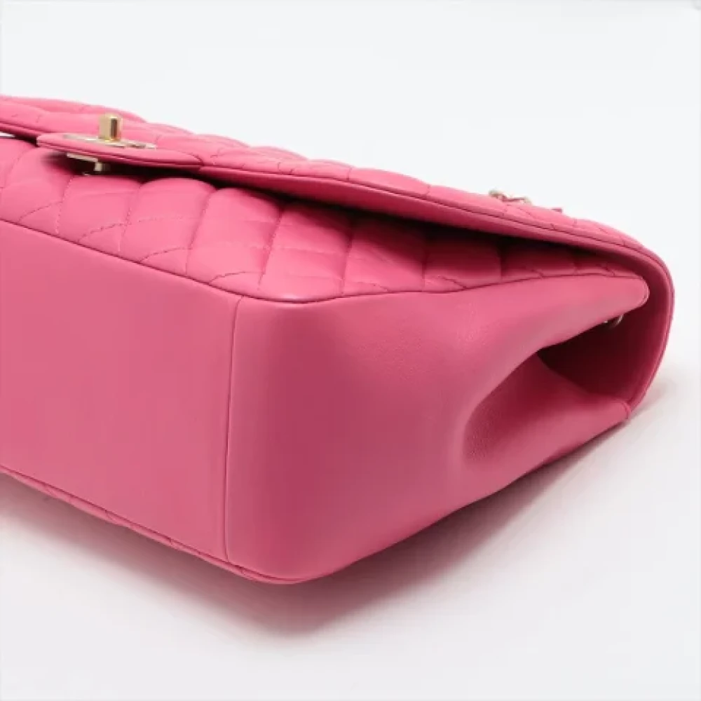 Chanel Vintage Pre-owned Leather handbags Pink Dames