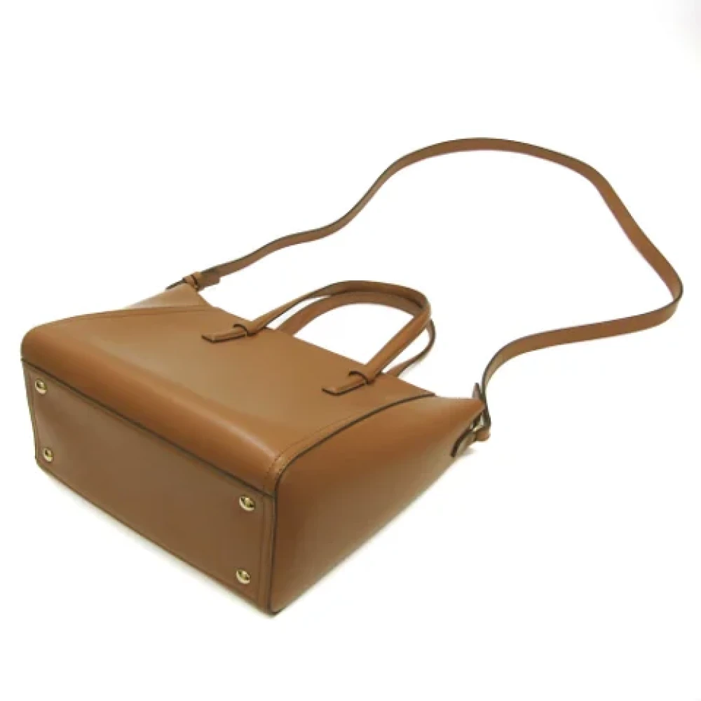 Salvatore Ferragamo Pre-owned Leather handbags Brown Dames