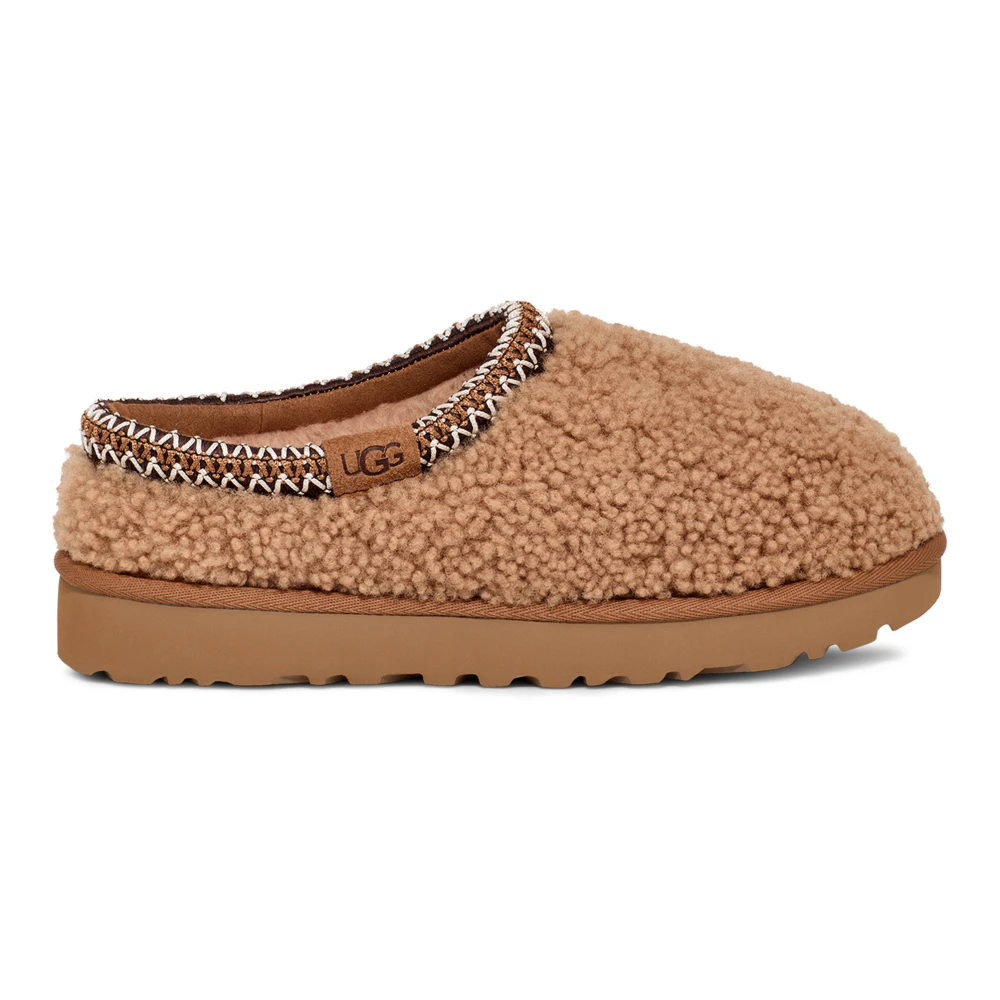 Ugg Brown Slippers, Female, 3 Uk, W Tasman Maxi Curly