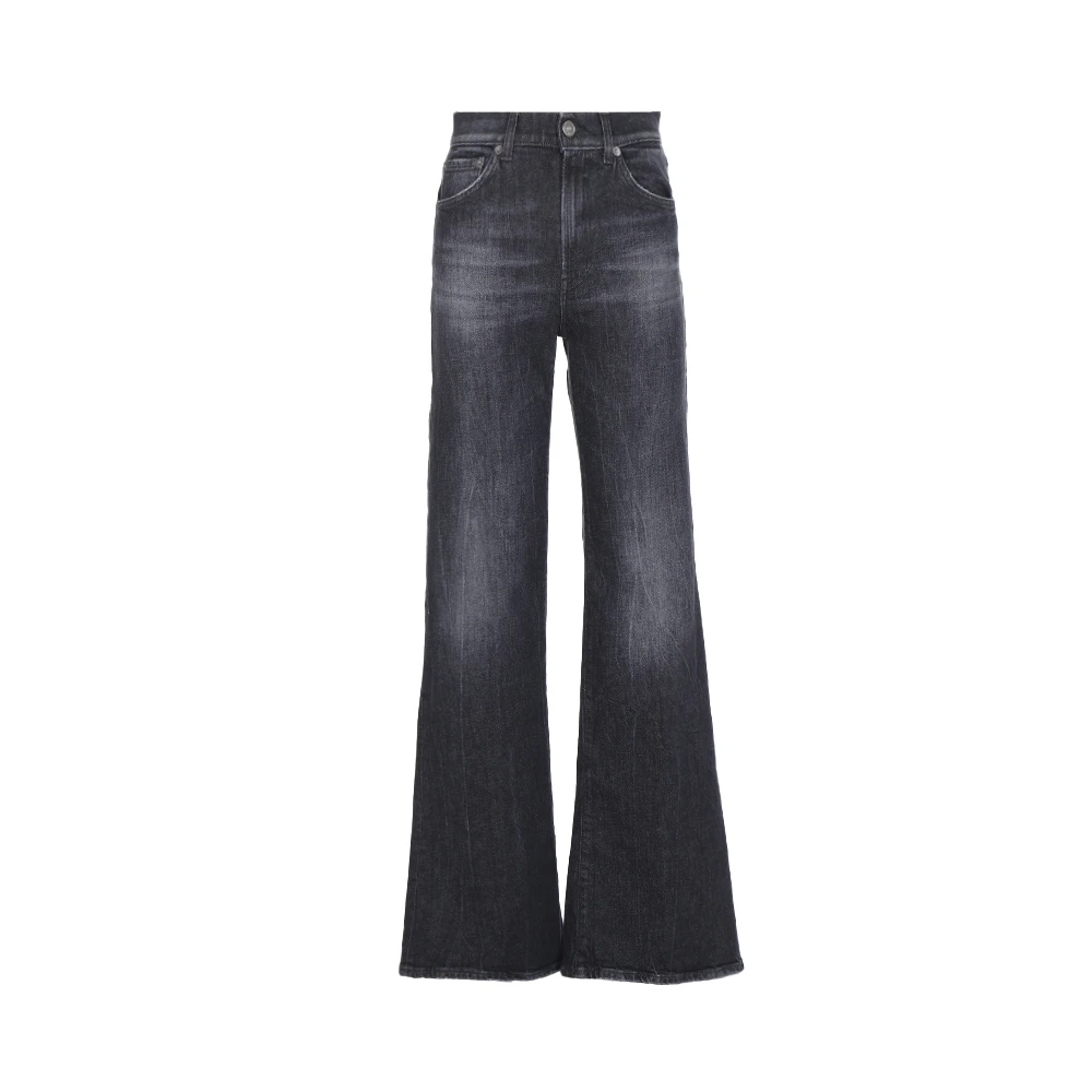 Dondup Zwarte Denim Jeans Black Dames