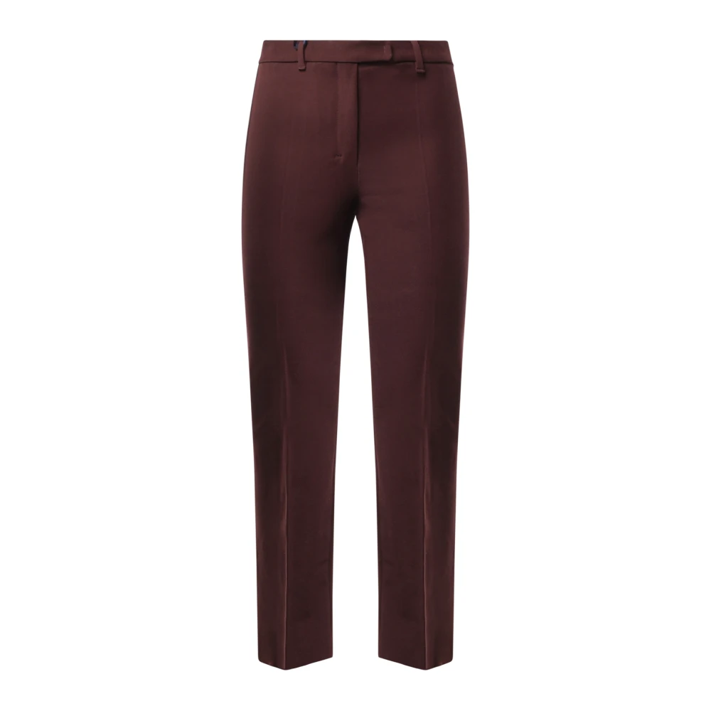 Max Mara Slim-Fit Trousers - Female - Slim-Fit Trousers - Red - Xs - Trousers