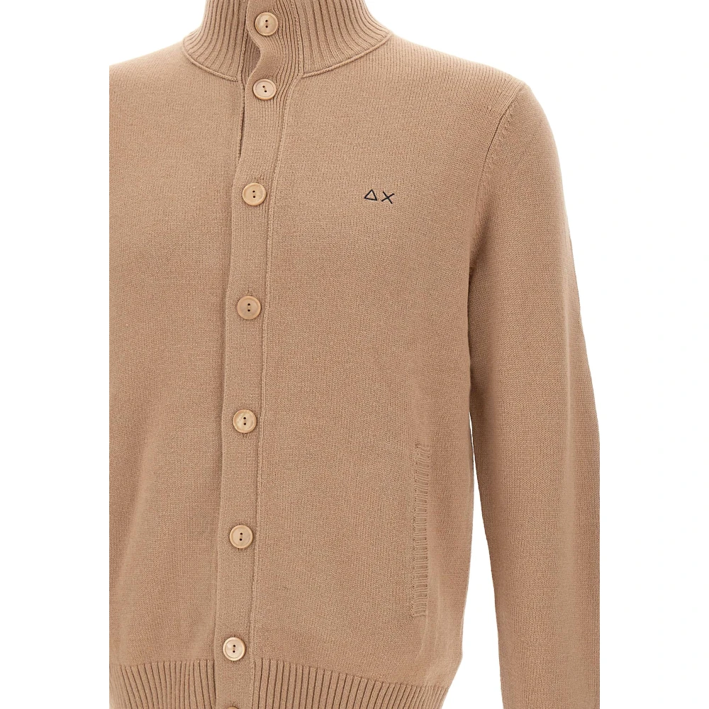 Sun68 Heren Wolmix Vest Beige Heren
