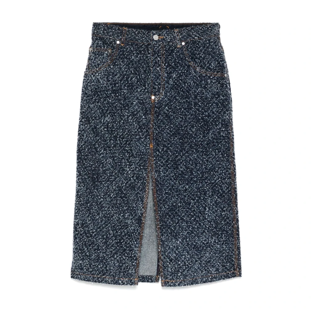 Stella Mccartney Boucle Denim Rok Blue Dames