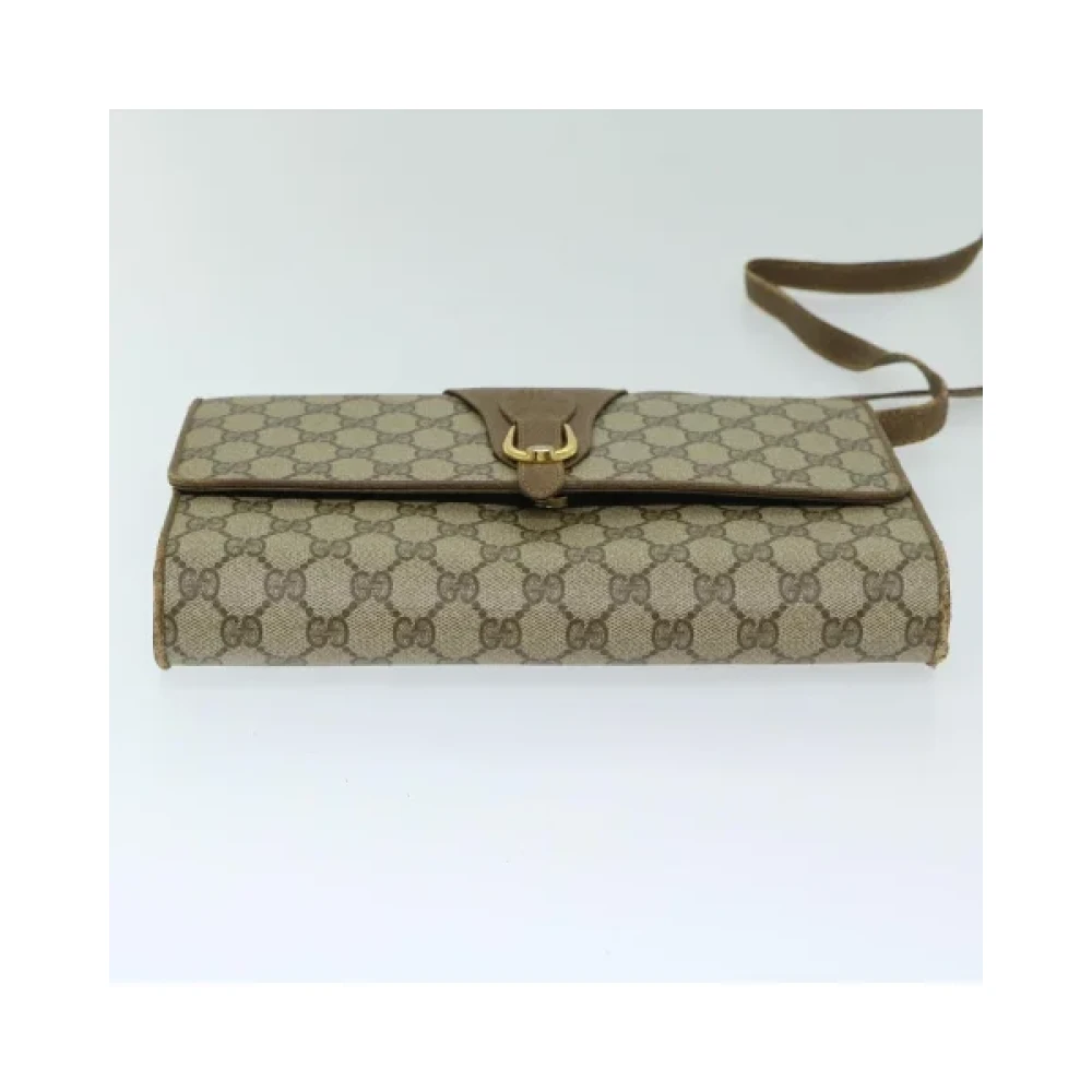 Gucci Vintage Pre-owned Canvas gucci-bags Beige Dames