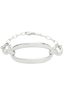 Silverarmband med stendetalj