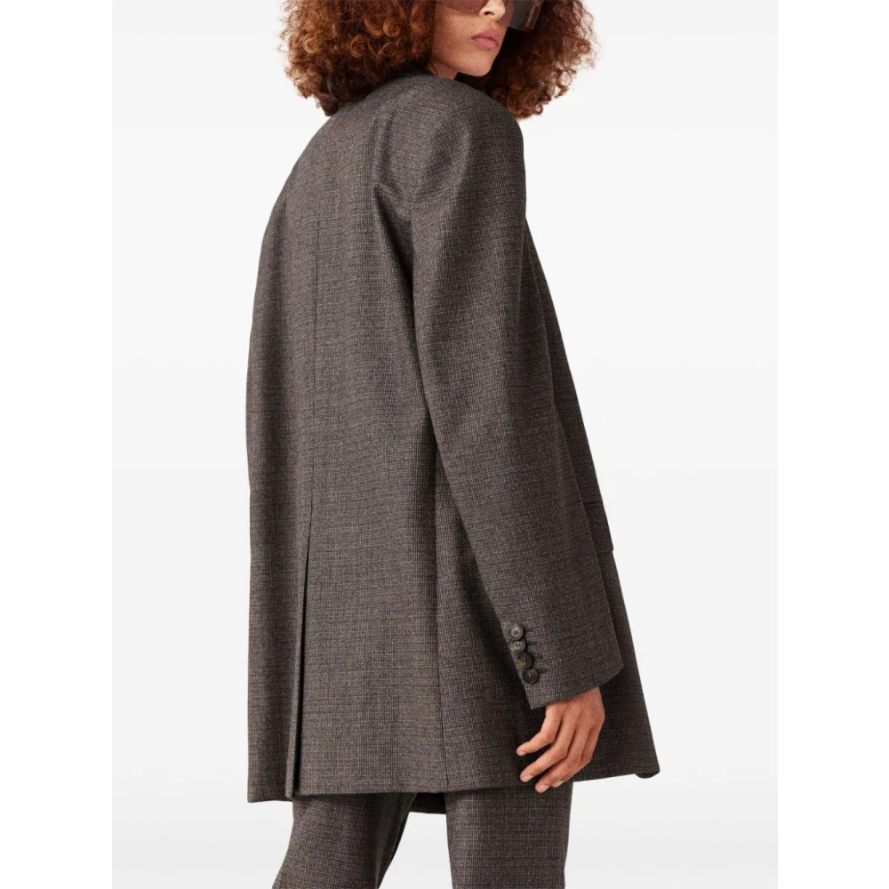 Stella Mccartney Oversized Blazer Gray Dames