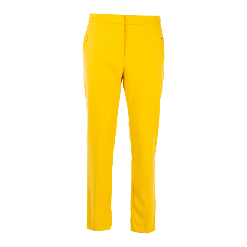 Liu Jo Effen Chino Broek voor Vrouwen Yellow Dames