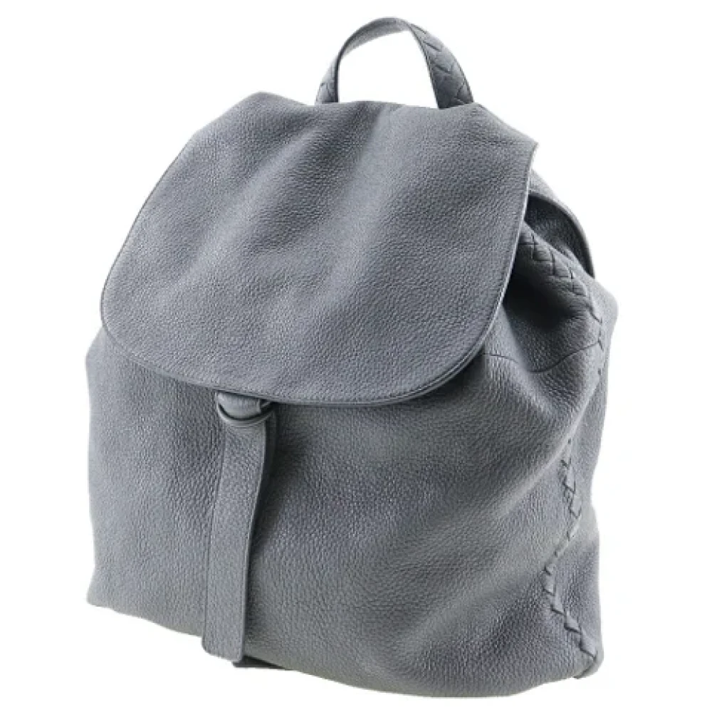 Bottega Veneta Vintage Pre-owned Leather shoulder-bags Gray Dames