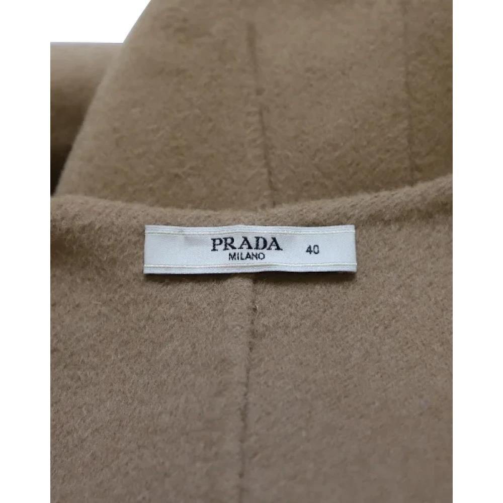 Prada Vintage Pre-owned Wool dresses Brown Dames