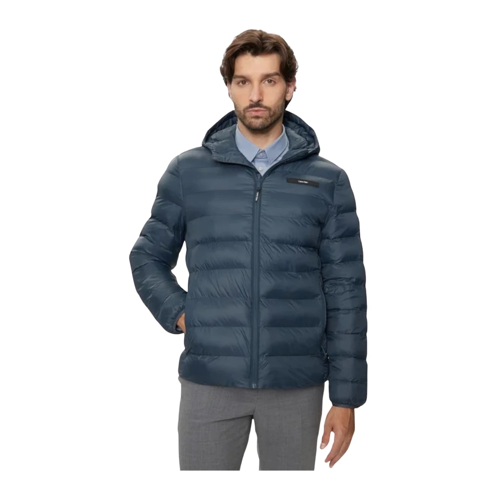 Calvin Klein Capuchon Puff Jack Ink Blue Heren
