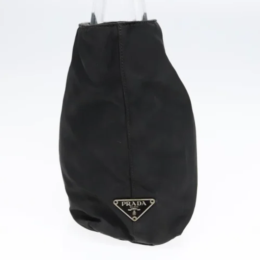 Prada Vintage Pre-owned Nylon handbags Black Dames