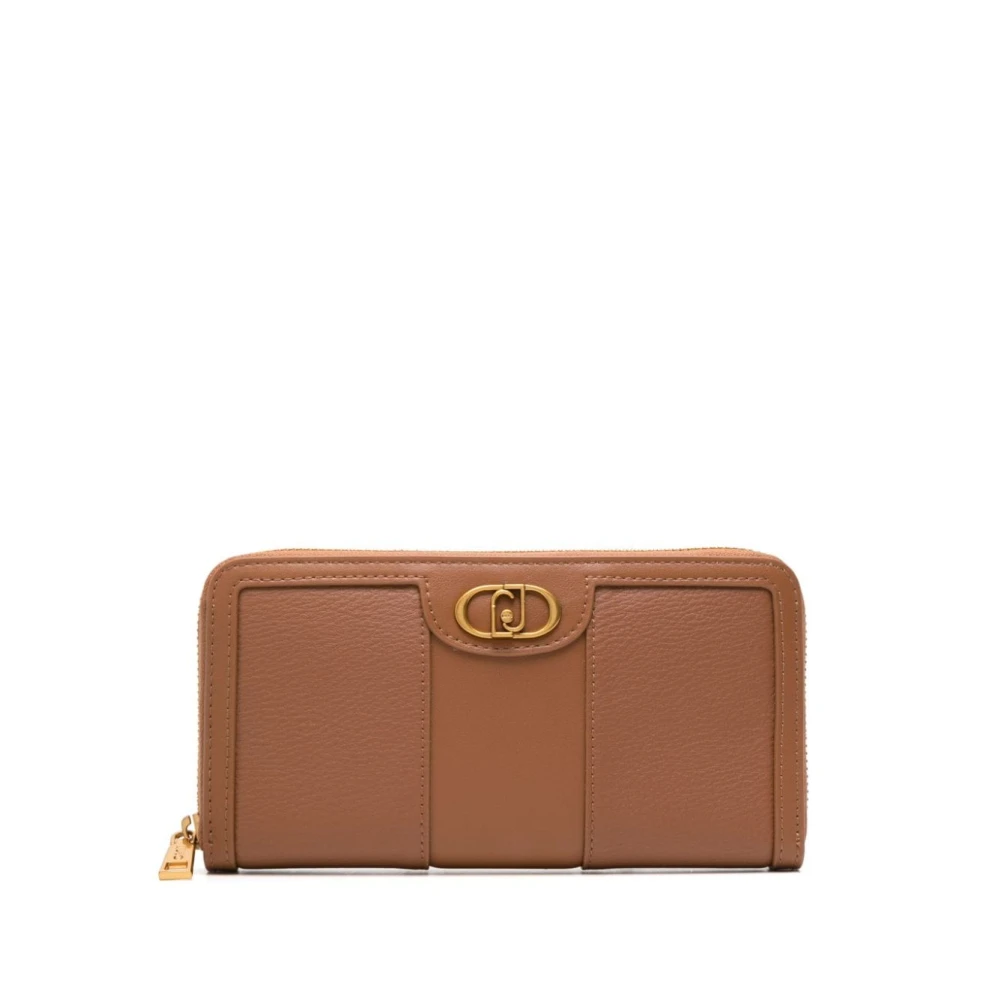 Liu Jo Beige Portemonnee met Accordion Design Beige Dames