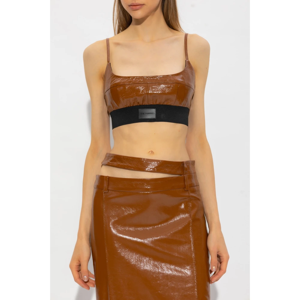 The Mannei Catalina cropped tanktop Brown Dames