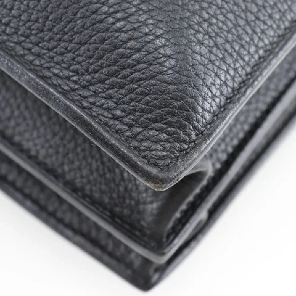 Hermès Vintage Pre-owned Leather briefcases Black Heren