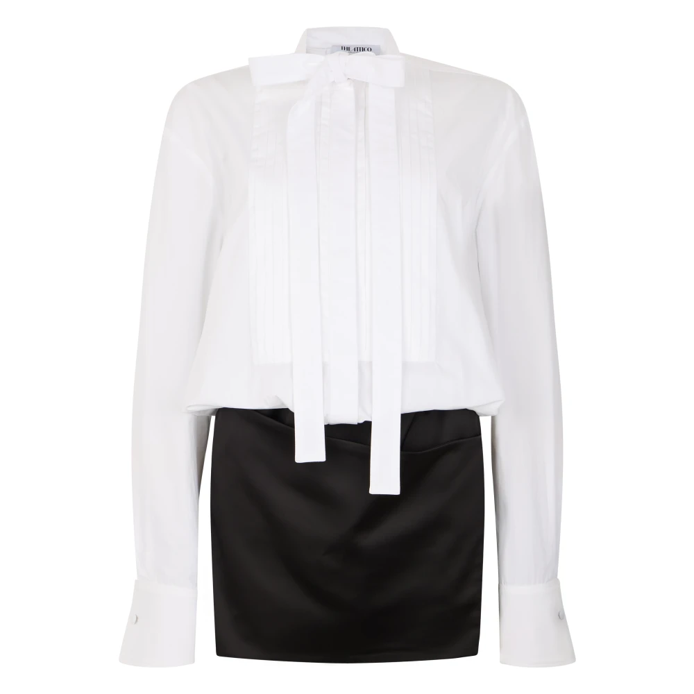 The Attico Women's White Shirts, M, Shirt Mini Dress