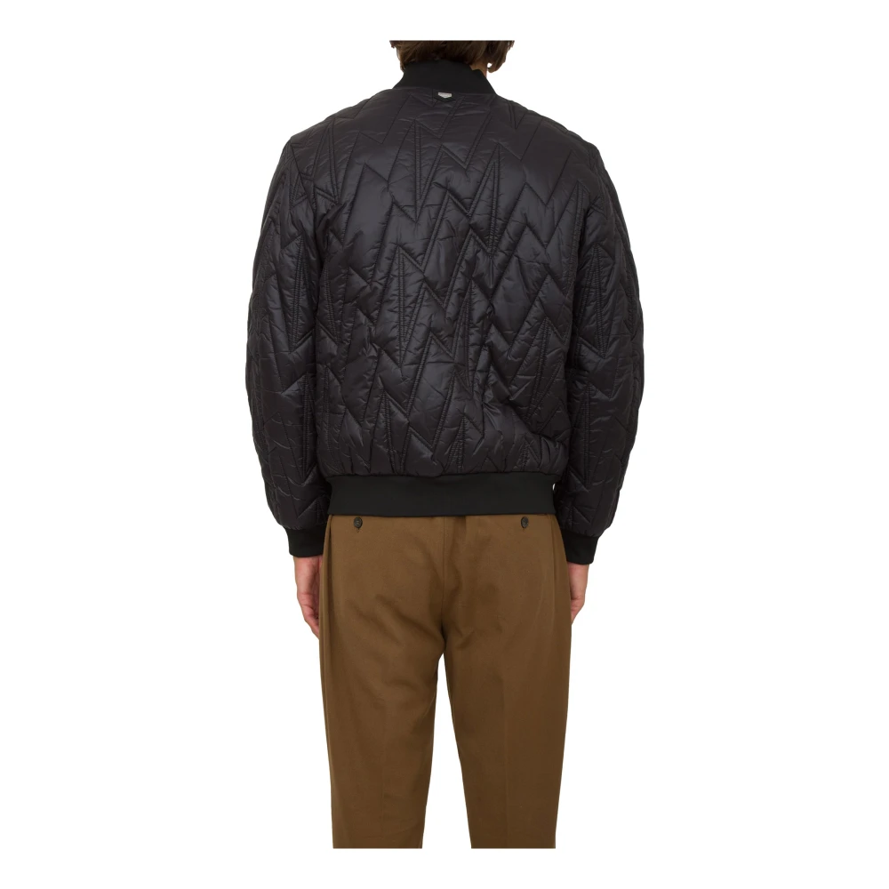 Antony Morato Zwarte Nylon Regular Fit Bomberjack Black Heren