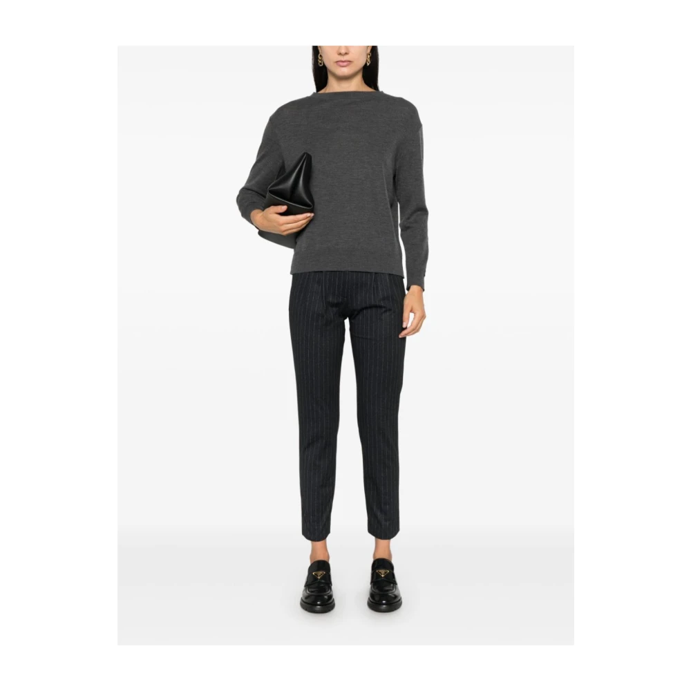 Herno Gestreepte broek voor heren Black Dames