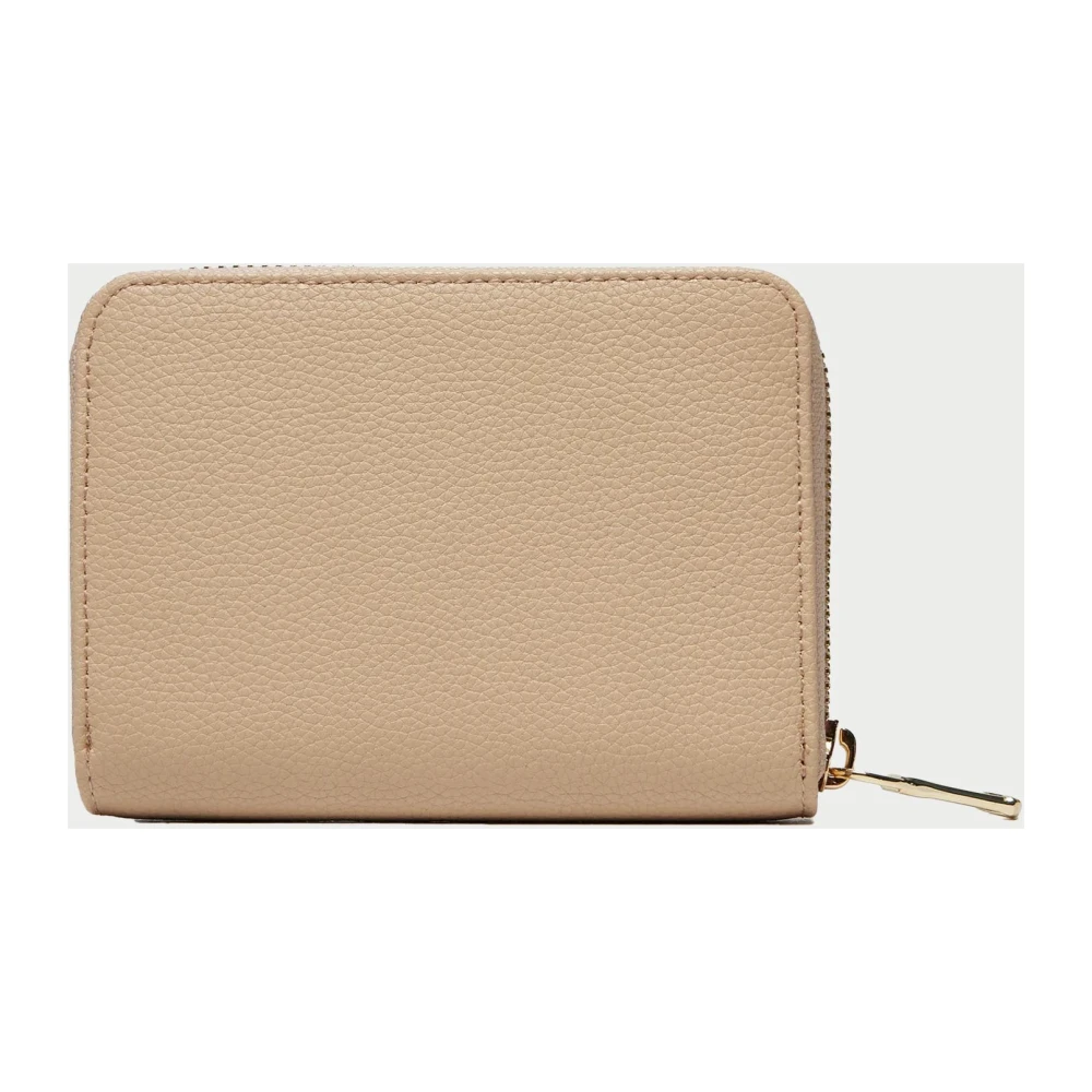 PATRIZIA PEPE Beige Zip Around Portemonnee met Fly Details Beige Dames