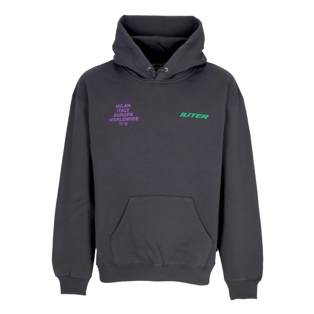 Iuter Cupid Hoodie met Voorzak Black Heren