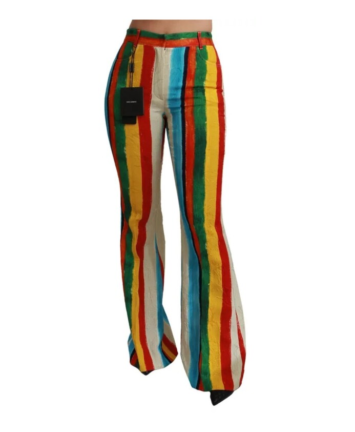 pantalon-a-rayures-taille-haute-evase