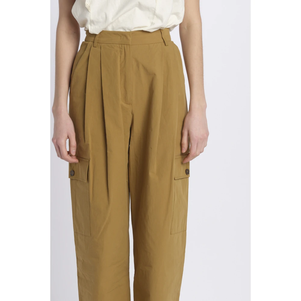 Attic and Barn Bruine Cargo Broek 100% Katoen Brown Dames