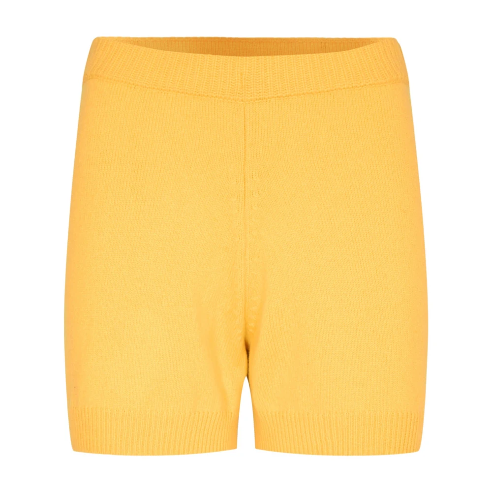 Designers Remix Elastische Wollen Shorts Yellow Dames