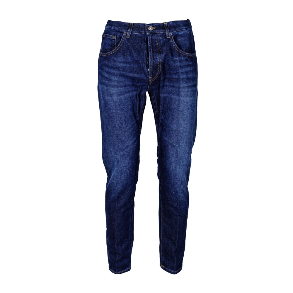 Dondup Heren Denim Wortel Slim Enkel-Lengte Jeans Blue Heren