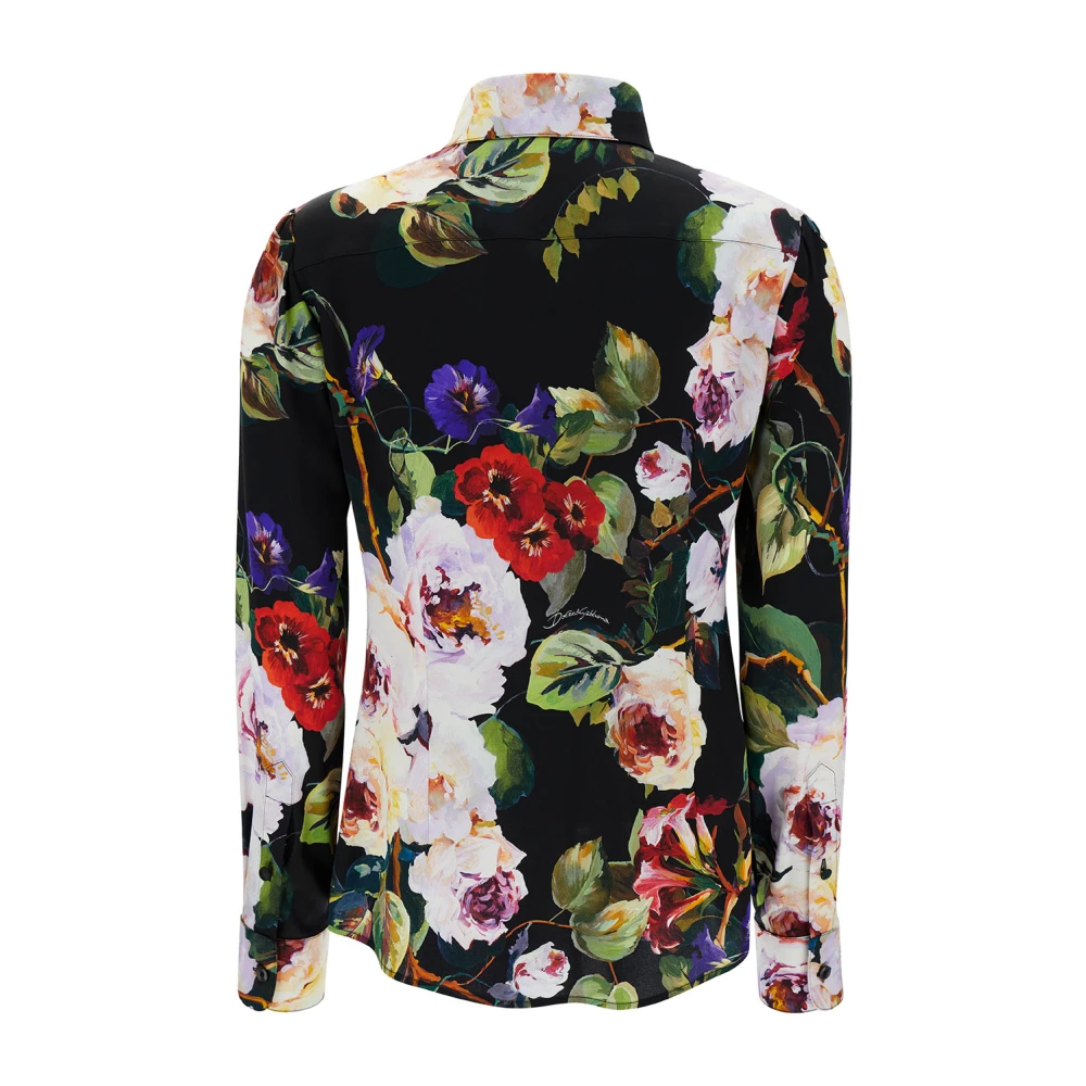 Dolce & Gabbana MultiColour Roseto Shirt Multicolor Dames